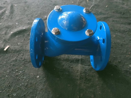 GGG40 Ductile Iron Check Valve PN16 Spherical Ball Check Valve For Sewage