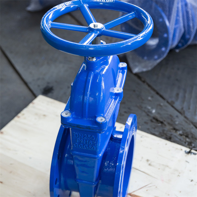Ductile Iron GGG50 Gate Valve DN250 QT450 Hand Wheel Operated Gate Valve