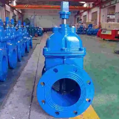F4 Rubber Seal Gate Valve Ball Cast Iron