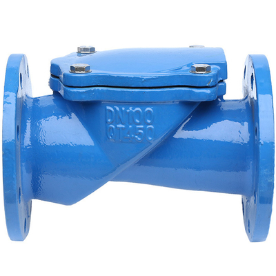 H44X-10 Cast Iron Swing Check Valve Nodular Flange Rubber Flapper Check Valve