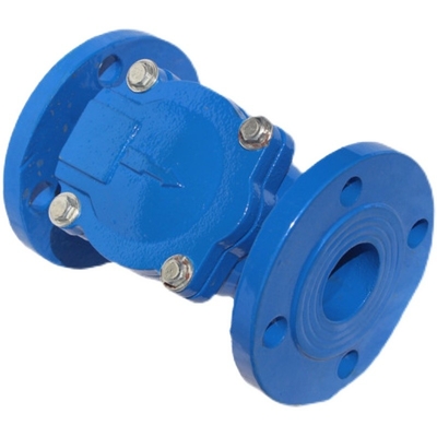 Flanged F6 Non Return Swing Check Valve Ductile Cast Iron PN10 PN16