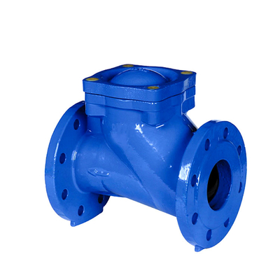 DIN F6 Cast Iron Swing Check Valve GGG50 QT450 Rubber Flapper Swing Check Valve