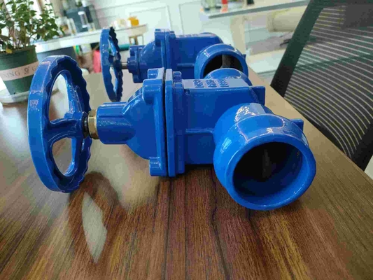 DN50-DN300 Ductile Iron Soft Seal Gate Valve Handwheel Accepts Customized