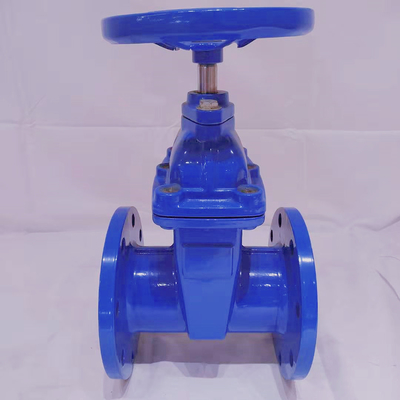 DIN F4 PN16 GGG40 Non Rising Stem Gate Valve Rubber Seat Gate Valve