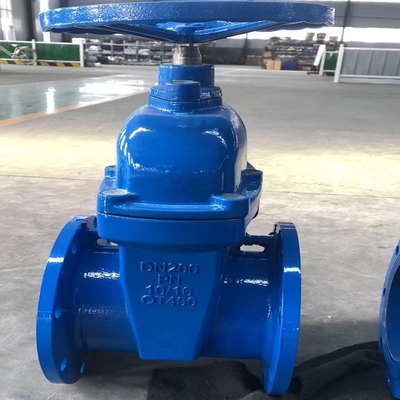 QT450 Cast Iron Cast Steel PN16 Dn200 Flanged Gate Valve For Water