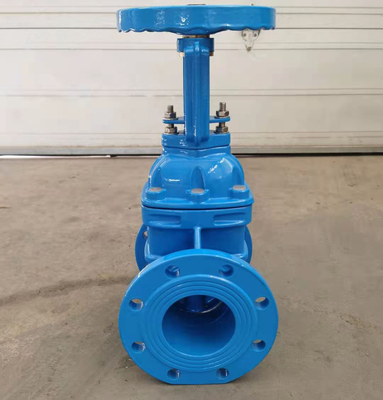 Qt450 Dn150 Pn16 Rising Stem Ductile Iron Sluice Gate Valve Ordinary Temperature