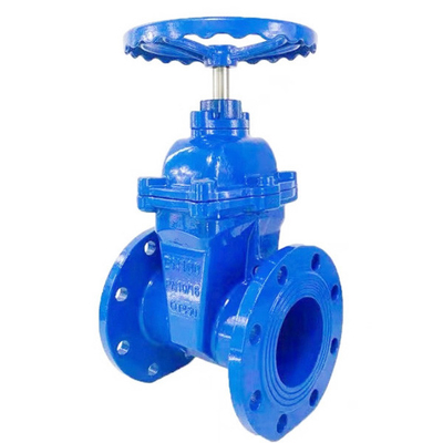 Qt450 Dn150 Pn16 Rising Stem Ductile Iron Sluice Gate Valve Ordinary Temperature