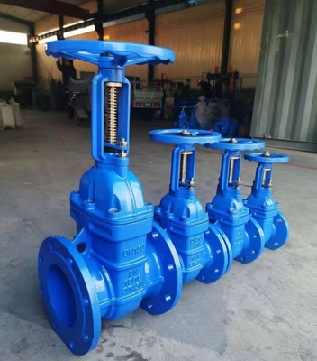 QT400 Cast Iron Cast Steel PN10 Dn50 Flange Gate Valve For Water Multiple Colour