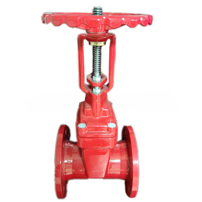 Pn10 DN20 Resilient Seat Flange Cast Iron Rising Stem Wedge Gate Valve