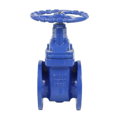 Ductile Iron Resilient Seated Non Rising Stem Soft Seal Flanged Gate Valve PN16 DN100