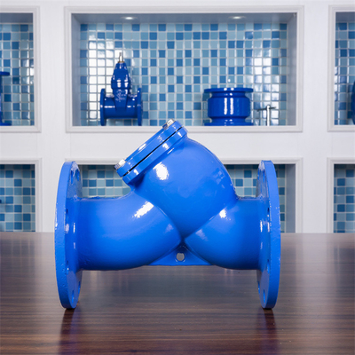 Ductile Cast Iron Flange Y Type Strainer Filter Valve For Water Line Dn150