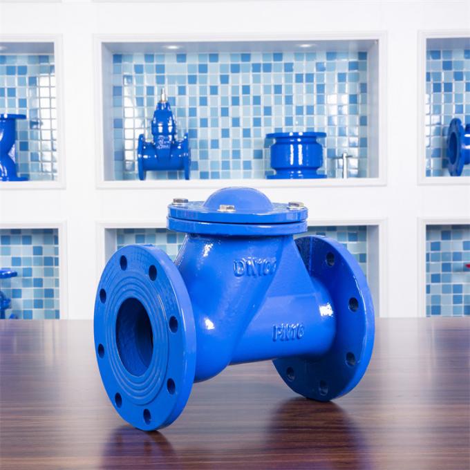 Hc42x Nodular Cast Iron Check Valve GGG50 QT450 Silent Sewage Check Valve